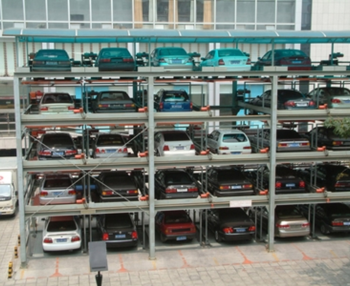 上海机械停车五层升降横移智能车库