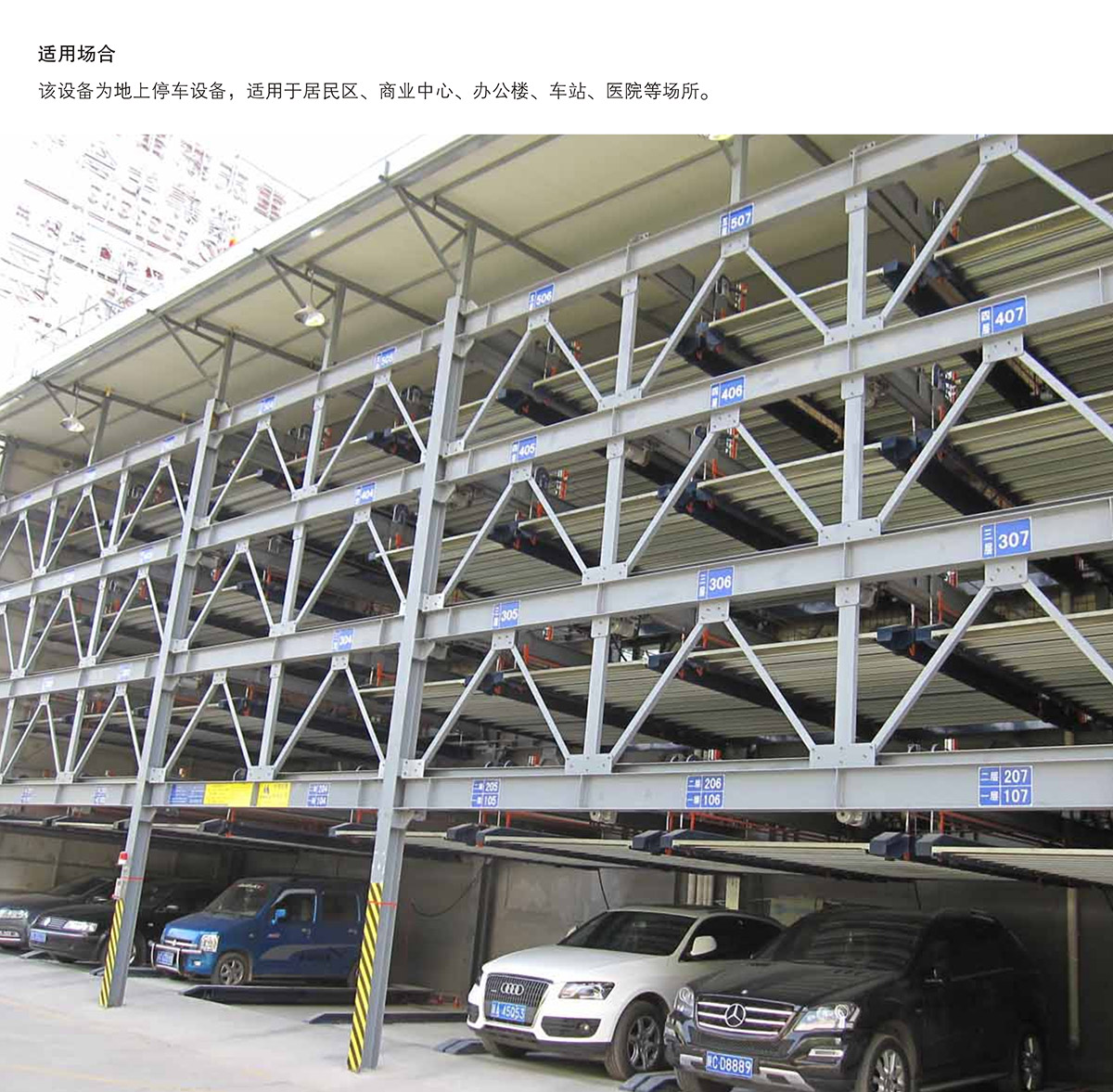 机械停车四至六层PSH4-6升降横移立体车库设备适用场合.jpg